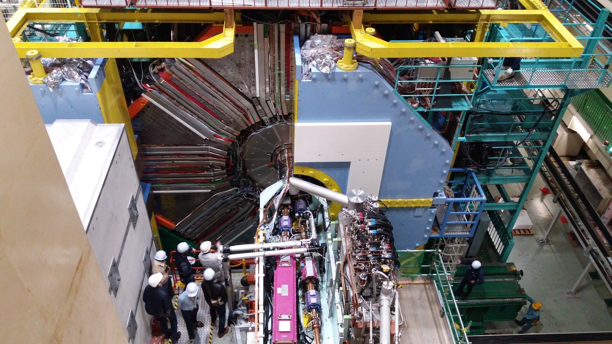 Belle II detector, 2019